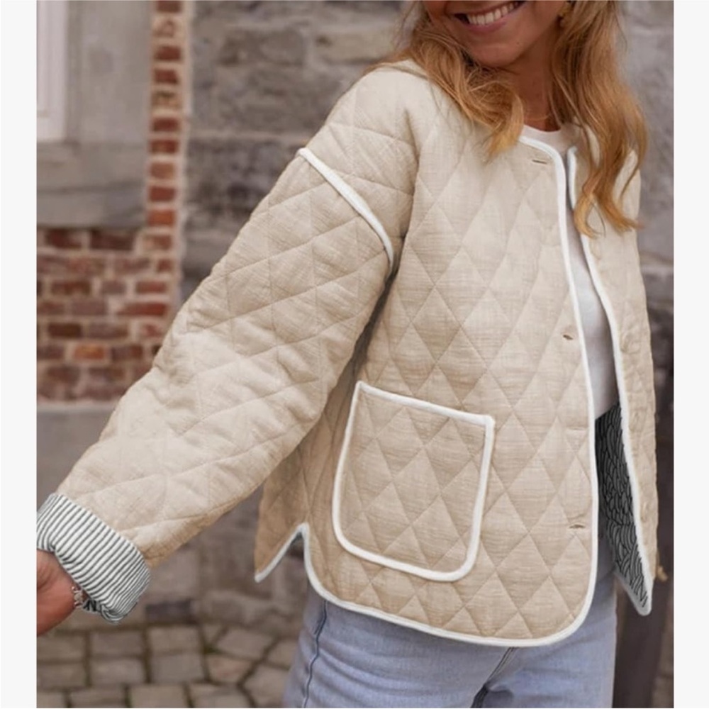 Quilted Beige Jacket
